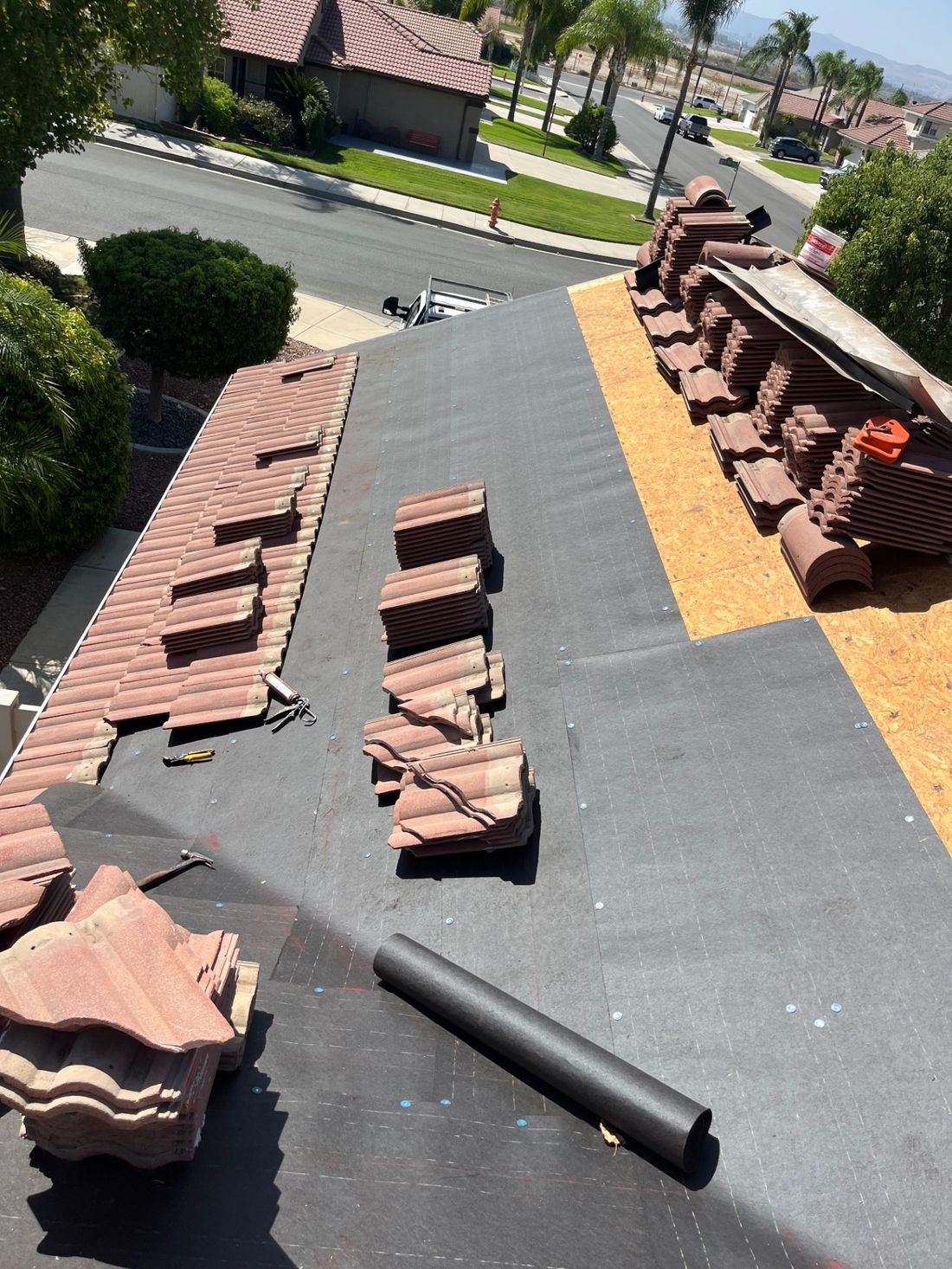 Step 02: Underlayment — tile roof replacement